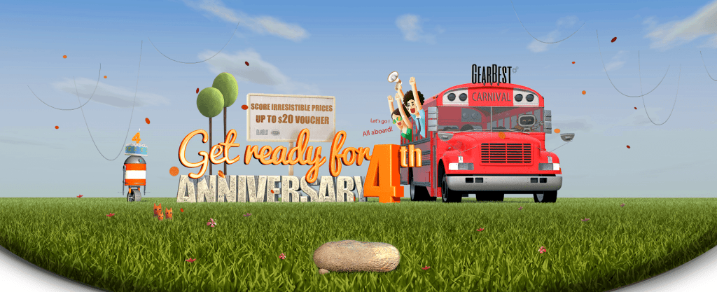 QUARTO ANNIVERSARIO GEARBEST!