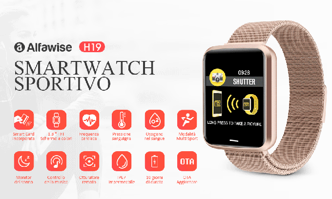 ALFAWISE H19! Smartwatch Super&nbsp;Economico!