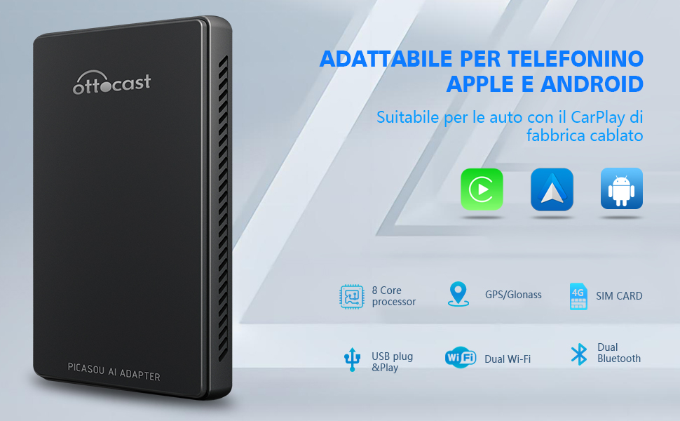 OTTOCAST: GOOGLE PLAY STORE nella tua&nbsp;AUTO!